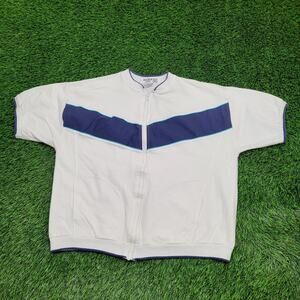 Vintage 80s Jantzen MOD Track Jacket XL 25x25 Colorblock USA